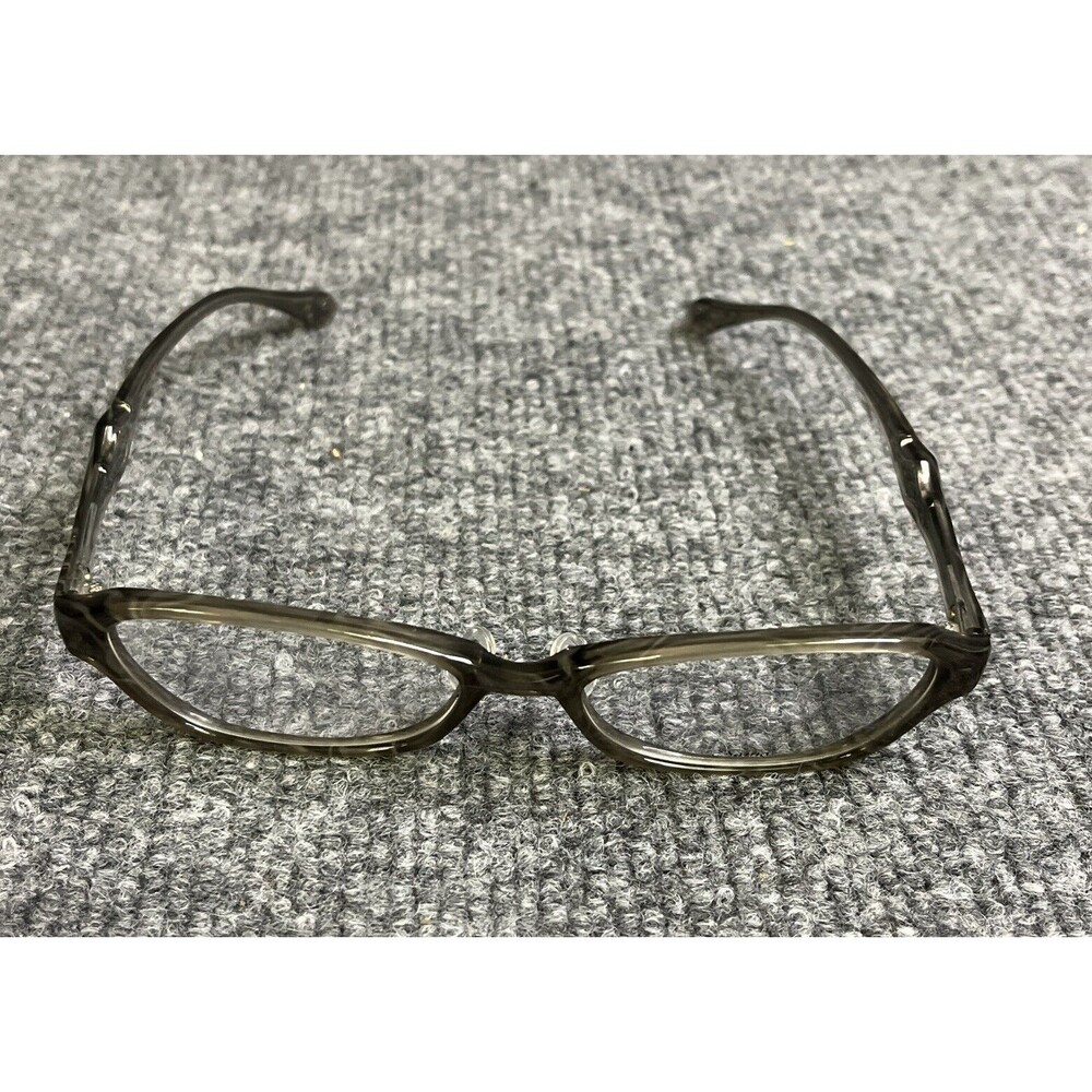 Sama Eyeglasses Frames ZERO GRY Clear Dark Gray Cat Eye Full Rim 52-17-140